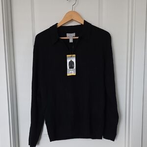 Hickey Freeman Black Knit Sweater